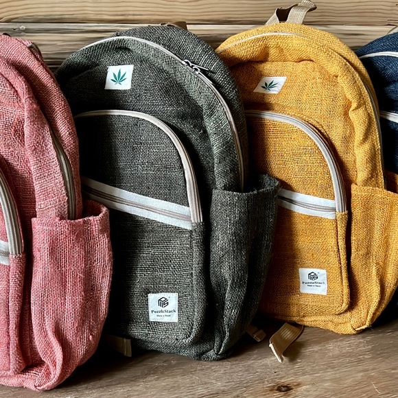 Pure Hemp Backpack Full Size Unisex Design - Picture 12 of 12